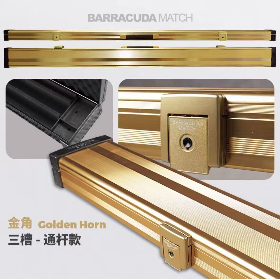 Barracuda Match Cue Case – Golden Horn Series